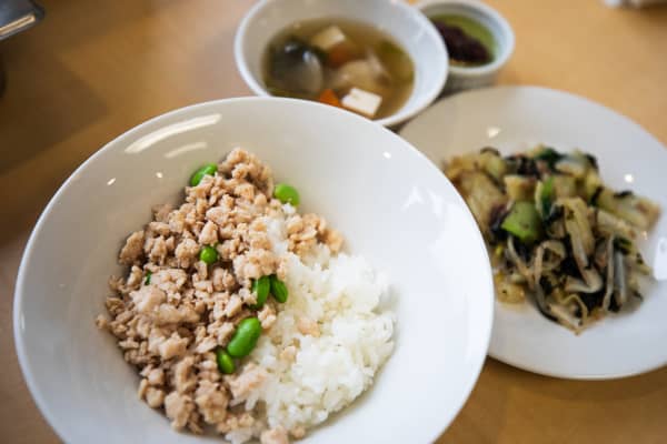 Japanese school lunch
