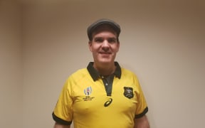 Dutch rugby fan Pierre Janssen was backing the Wallabies in Japan.