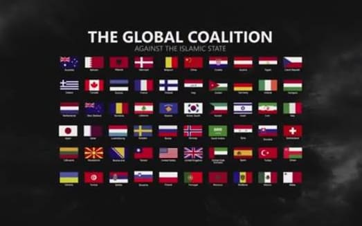 A screenshot from the propaganda video released by Islamic State.