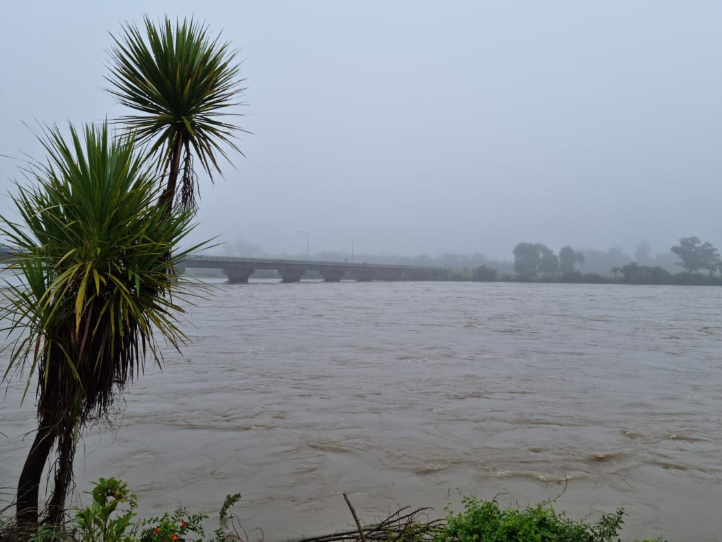 The Buller River after heavy rain on 5 February 2022.