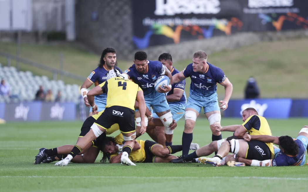 Moana Pasifika Ardie Savea during the Super Rugby Pacific match, Moana Pasifika v Hurricanes, North Harbour Stadium, Auckland.