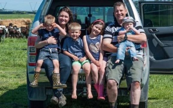 Michael and Susie Woodward with their children
