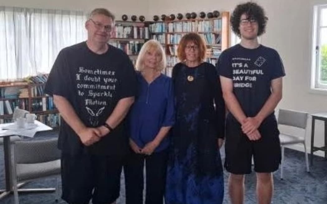Leon Meier, 21, from Canterbury (far right) will be teaming up with Auckland-based Jan Cormack, 83, for the World Bridge Teams Championships in Denmark.