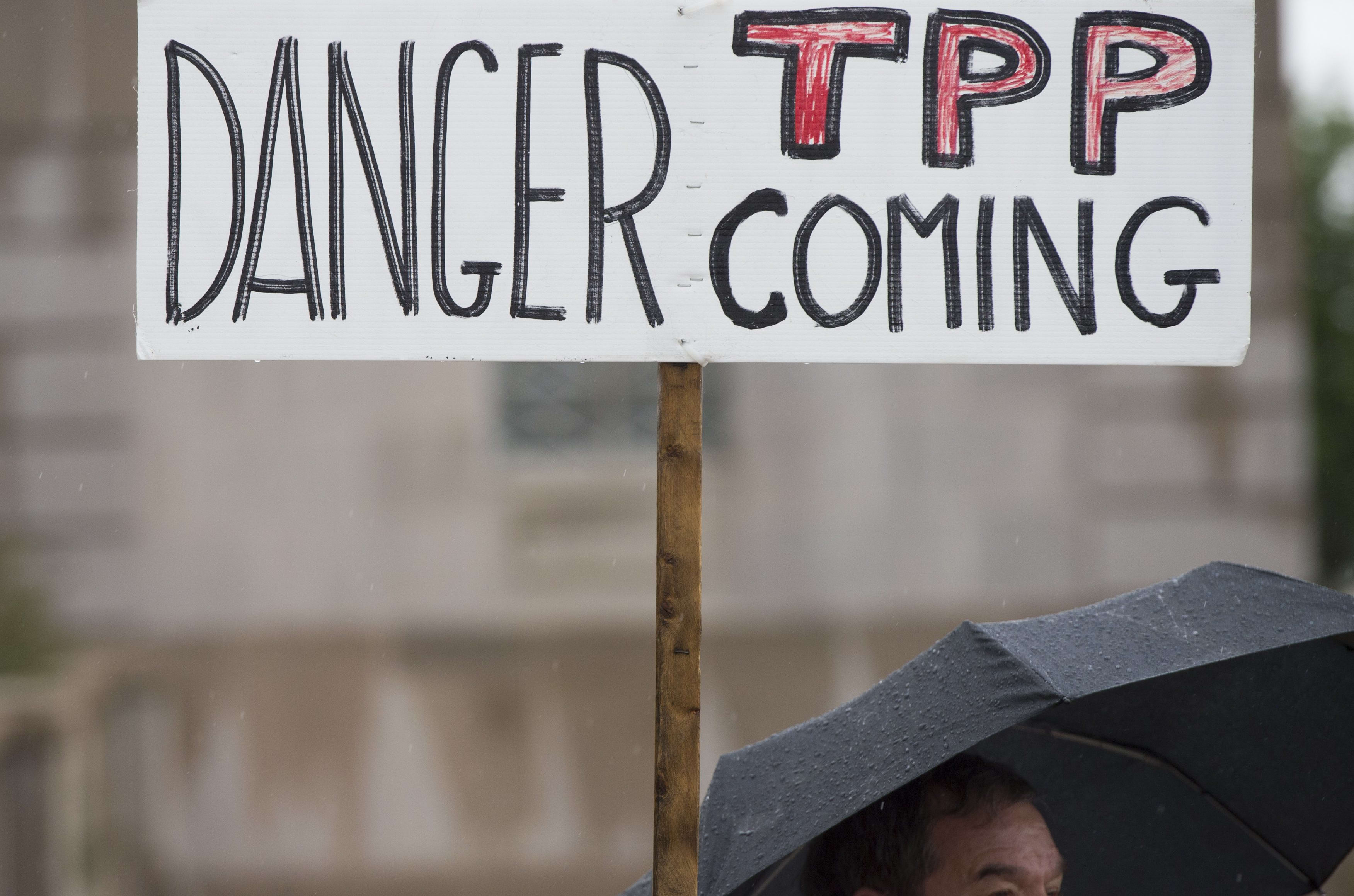 People all over the world have protested against the TPP trade deal.