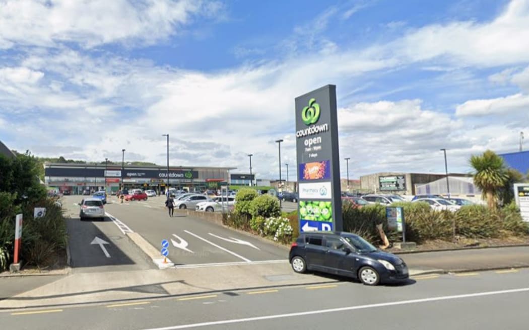 Two people are reported to have been injured after a crash outside the Countdown in Petone.