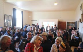 About 80 people attended one of three community meetings around the flood recovery on Tuesday.