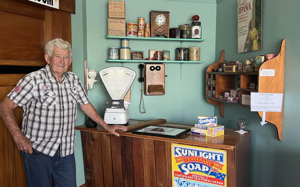 Laurie Smith at the Paeroa Historical Museum.