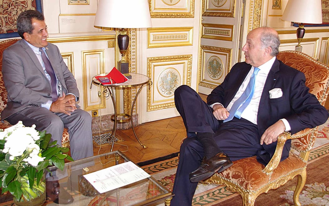 Edouard Fritch and Laurent Fabius