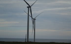 Wind turbines in Waipipi.