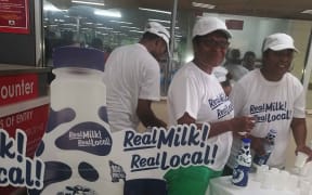 Product in-store for Ilimo Milk.