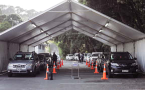 Hataitai Park Covid-19 testing centre - Wellington in alert level 2 on 24 June 2021