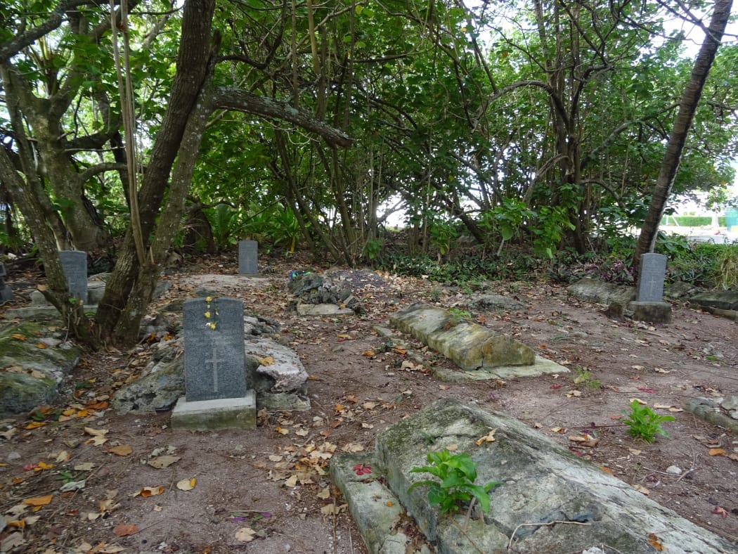 Graves at Nikao cemetery on Rarotonga in need of repair.