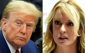 US President Donald Trump and adult film actress Stormy Daniels.
