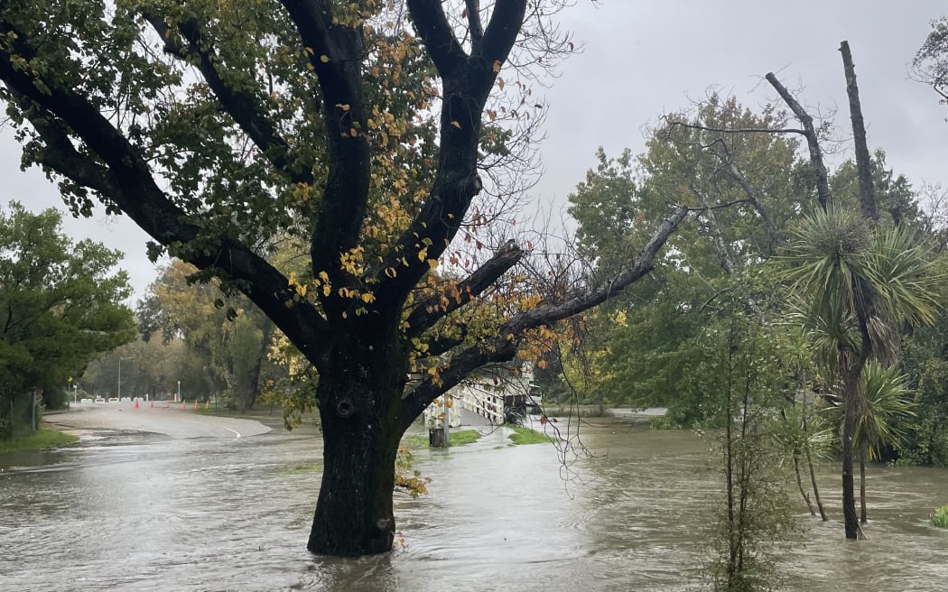 Ōpāwaho Heathcote River burst its banks.
