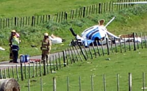 A man has been found dead at the scene of a helicopter crash northwest of Whanganui