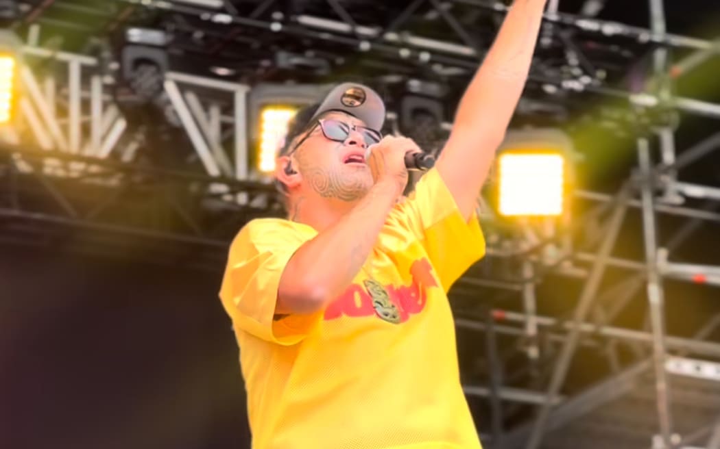 Crowds turned out at Parrs Park to welcome musical acts like Rob Ruha.