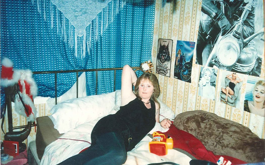 Gail Maney reclines on a bed at home in Larnoch Road, Henderson.