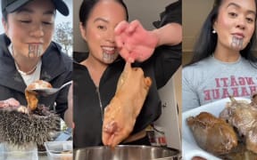 Raukura Huata is a 'culinary story teller' who is showcasing Māori cuisine to the world using TikTok.