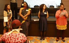 Human rights defenders at the #Beijing25 CSO Forum.