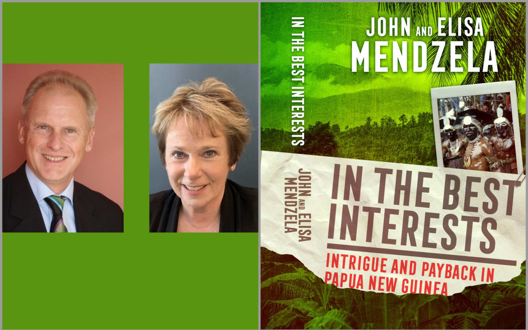 Image of John and Elisa and the cover of their book.