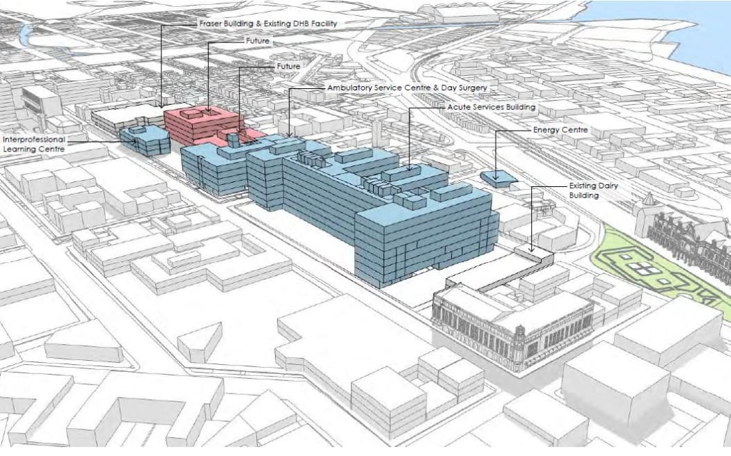 Part of the plans for the new Dunedin Hospital.