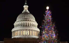 The US Capitol Hill Christmas Tree, in Washington DC, on 3 December, 2024.