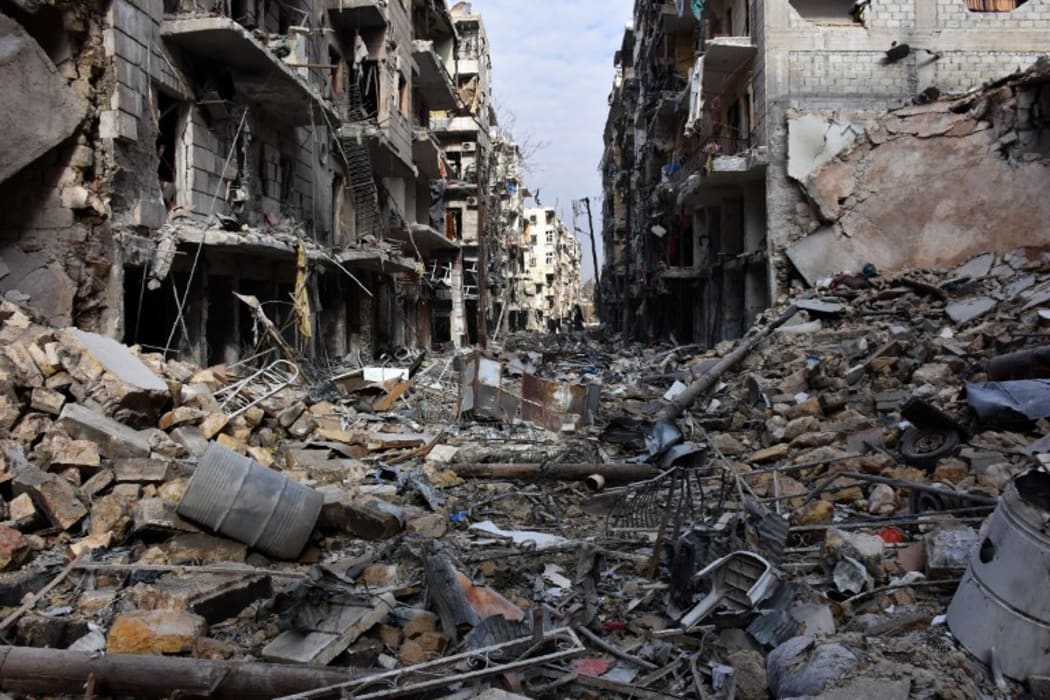Food supplies are exhausted and there are no functioning hospitals in rebel-held districts of Aleppo after months of heavy bombardment.