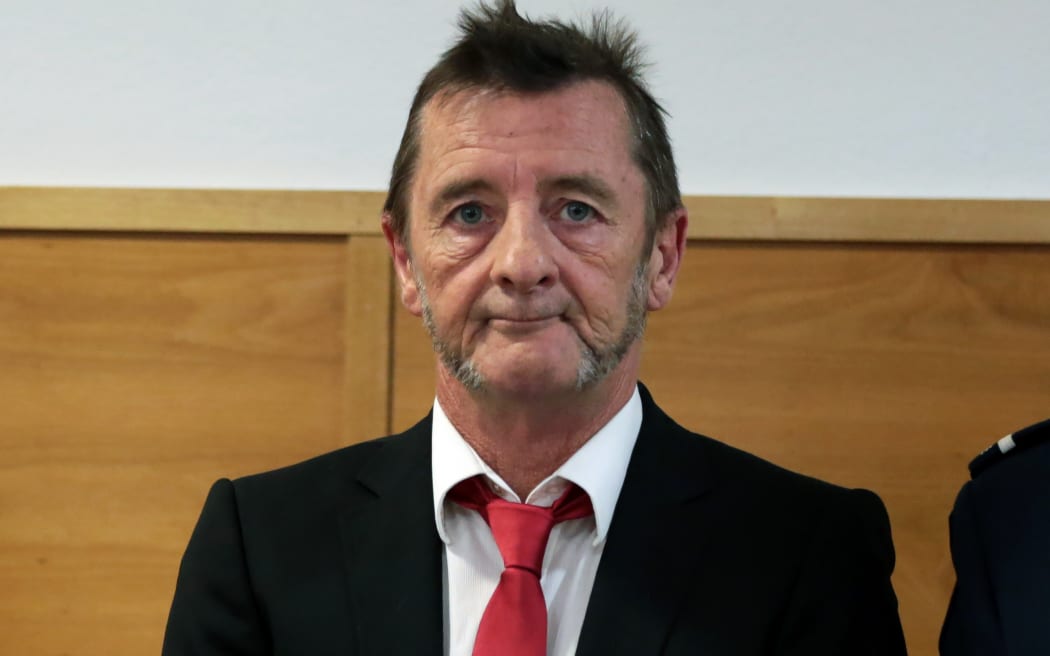 Phil Rudd at Tauranga District Court om 21 April 2015.