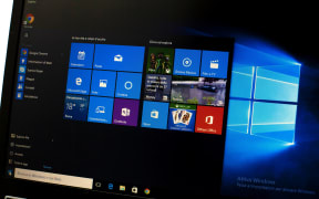 Microsoft Windows 10 on a laptop