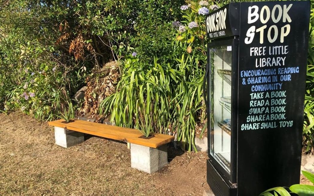 An example of a 'Book Stop' library.