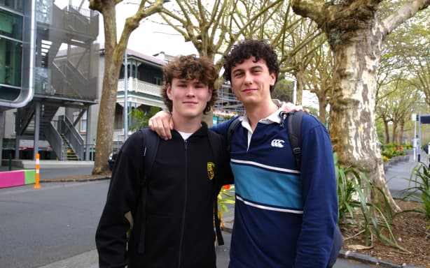 Jack Aitkenhead and friend, Chad Christiaan Morkel
