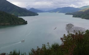 The scientists heading further into the Pelorus Sound.