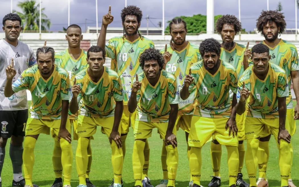 New Caledonian side AS Magenta ready for the 2024 OFC Men's Champions League in Tahiti. Photo: OFC/Phototek