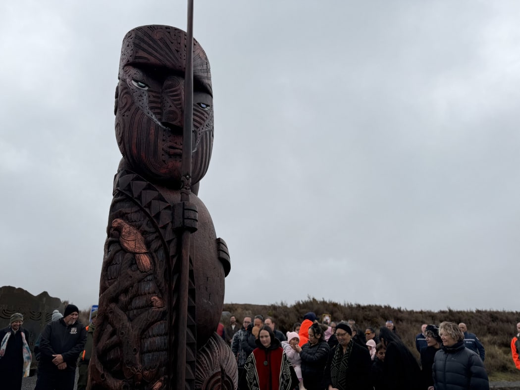 Te Ririō is unveiled. Credit: Te Kakenga Kawiti-Bishara via LDR (single use only)
