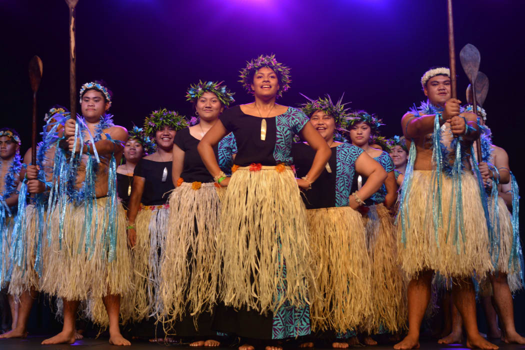 Porirua College's Tokelauan performers stand proud at this year's Northern Polyfest.