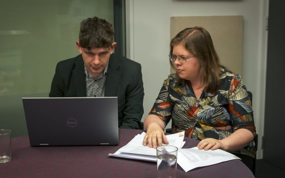 Laura Roberts with her husband Ben.