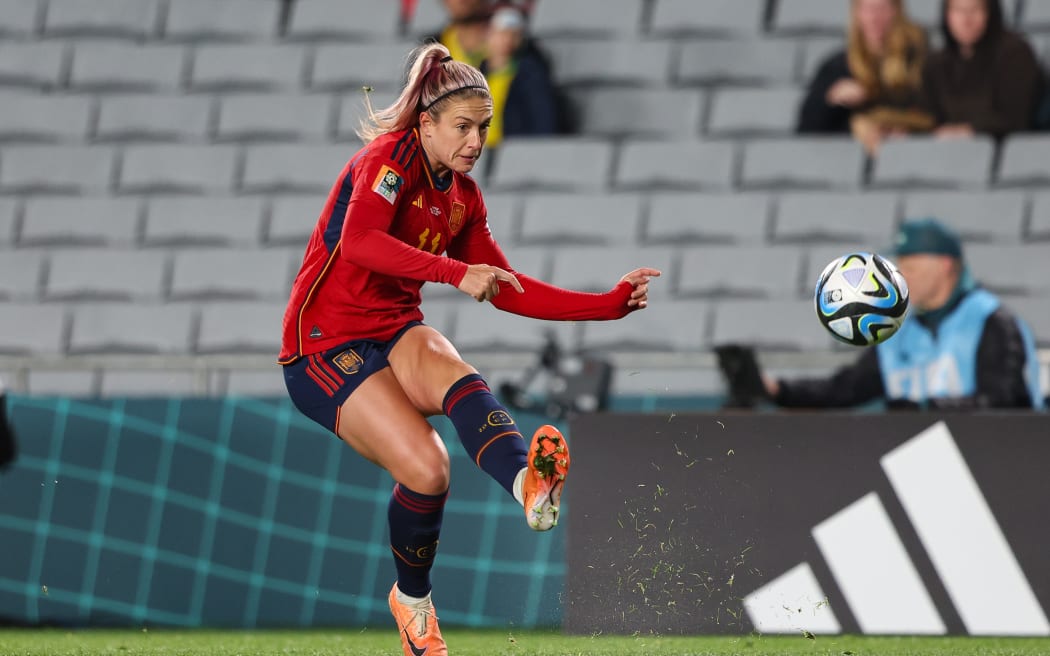 Spain’s Alexia Putellas. Spain v Zambia, Group Stage - Group C 2023 FIFA Women’s Football World Cup match at Eden Park, Auckland, New Zealand on Wednesday 26 July 2023.