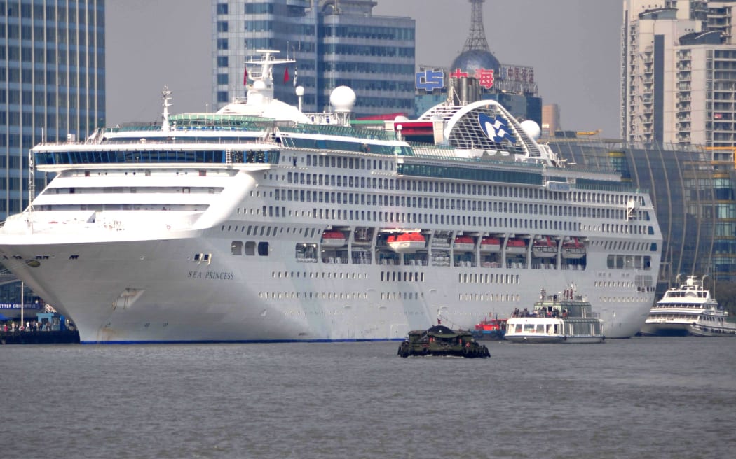 The Sea Princess, one of the cruise ships stopping in Akaroa Harbour in March.