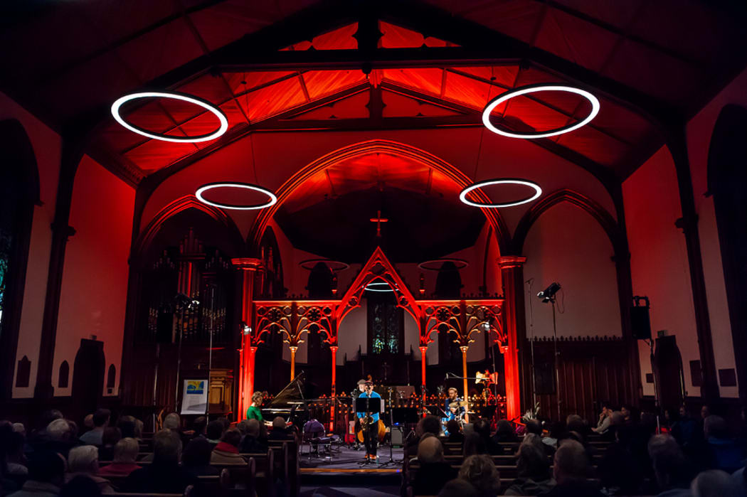 Wellington Jazz Festival 2017, Secret Islands Quintet at St Peter's Church, Wellington, NZ. 10 June 2017.