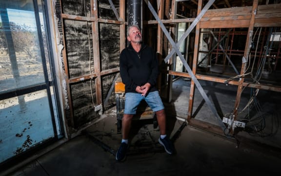 Mike Brown inside his house before the refurbishment that he says was a no-brainer.