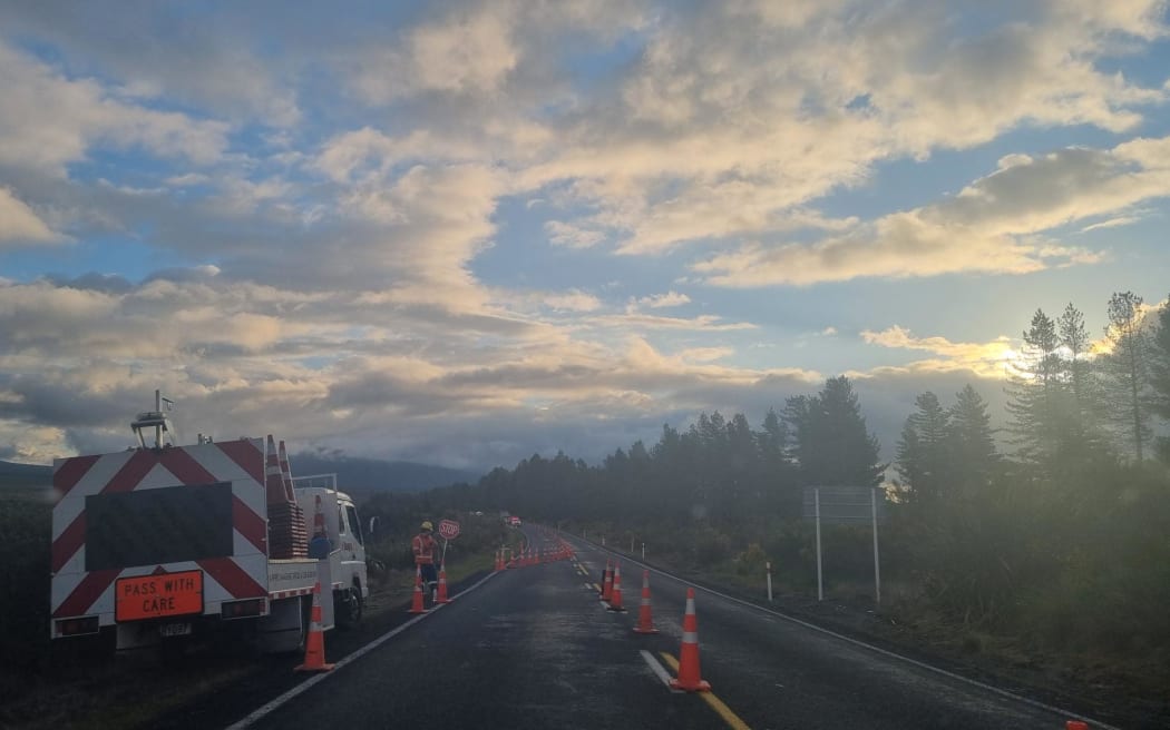 Scorched bush off SH47. Investigators looking into how the fire started have concentrated their efforts on a stretch of SH47 near the entrance to the Tongariro Crossing.