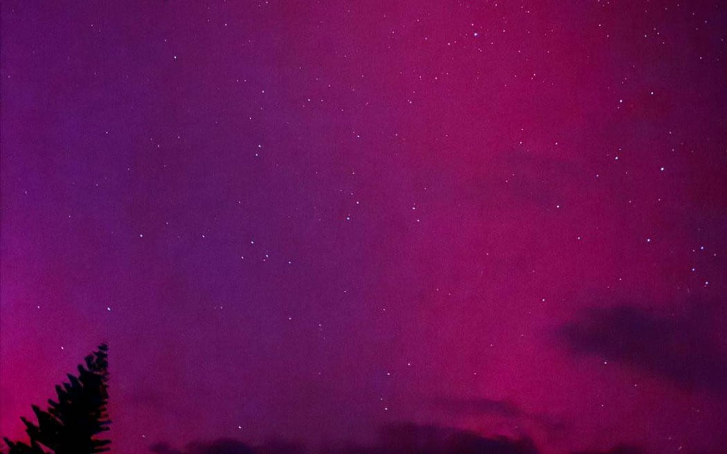 Stunning sky as seen from Port Waikato on 11 May, 2024.