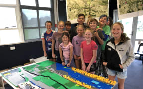 Year five and six students at Maraekakaho School in the Hawkes Bay region, have been using the online video game, Minecraft and LEGO bricks to map their community.