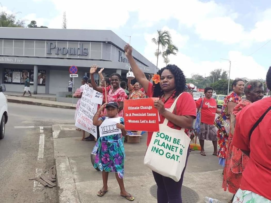 Pacific women take to the streets to be heard.