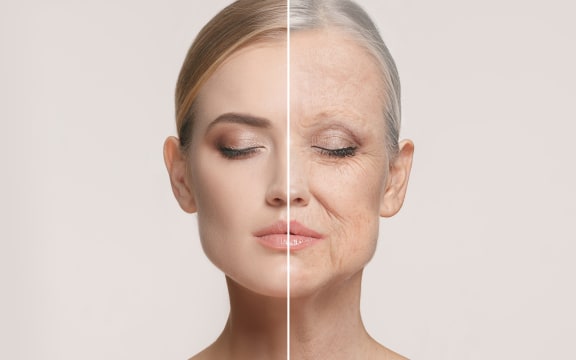 Aging and youth concept.