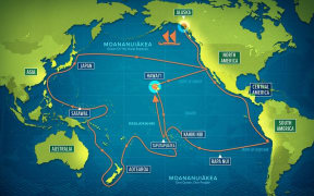 Hōkūleʻa's four-year circumnavigation of the Pacific launched in Alaska on June 15