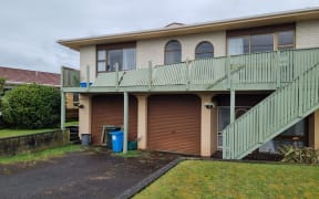 Damage on Wilton Street, Levin, after a tornado hit on 8 April 2025.