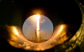 Russia's Soyuz TMA-19M spacecraft carrying the International Space Station  crew blasts off in December, 2015.