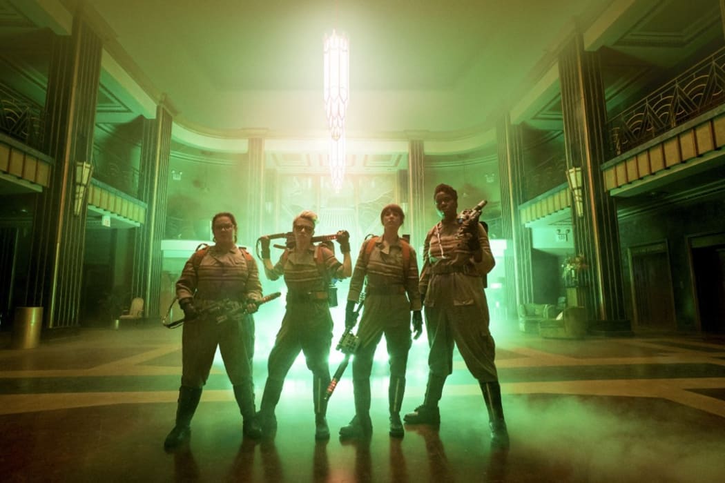 Ghostbusters
Year : 2016 USA / Australia
Director : Paul Feig
Melissa McCarthy, Kate Mckinnon, Kristen Wiig, Leslie Jones
Photo: Hopper Stone.