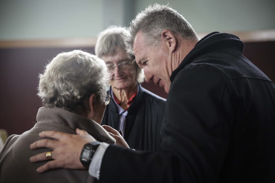 John Kirwan in Kaikoura to talk to residents about mental health at the public meeting.